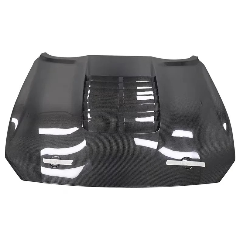 GT500 Style Carbon Fiber Fibre Front Engine Bonnet Hood Vent for Mustang